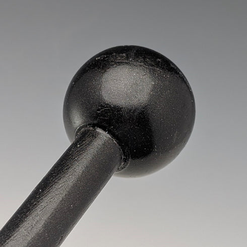 英国ヴィンテージ ブラックシャフト 丸ハンドル ステッキ 杖 92cm